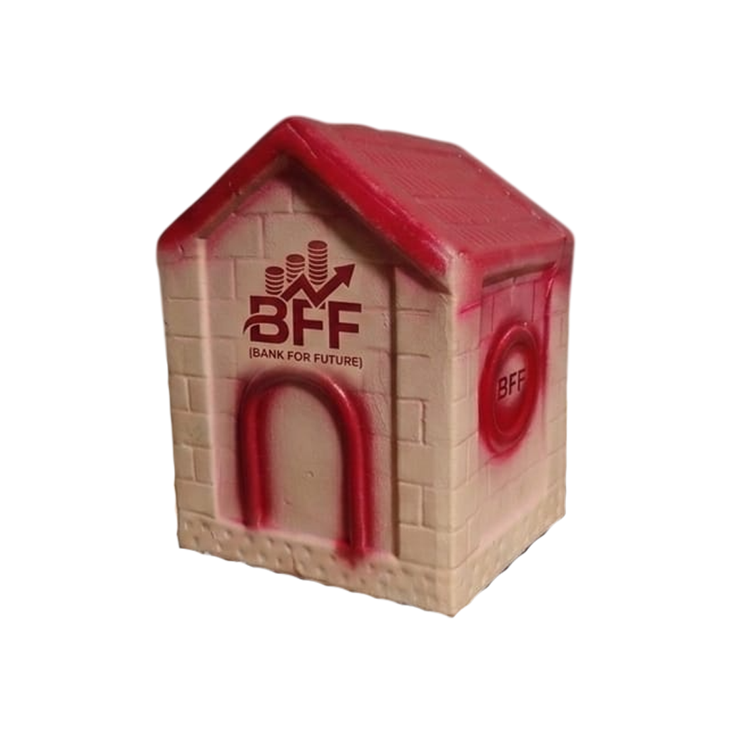 Justmuds Earthen Bff Bank For Future Piggy Bank(House Design) - Earthen BFF (Bank for future)/ Piggy Bank